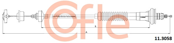 COFLE COF 11.3058 Kuplungkötél, kuplungbowden