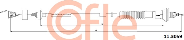 COFLE COF 11.3059 Kuplungkötél, kuplungbowden