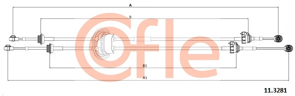 COFLE CFE11.3281 váltóbowden