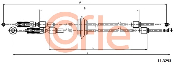 COFLE CFE11.3293 váltóbowden