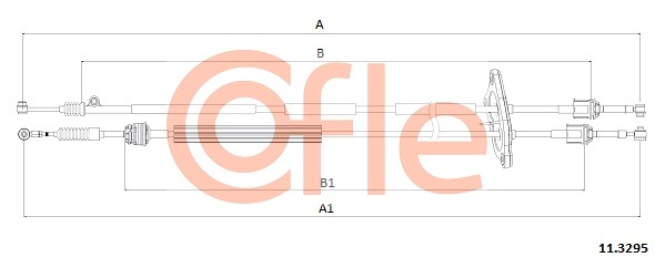 COFLE CFE11.3295 váltóbowden