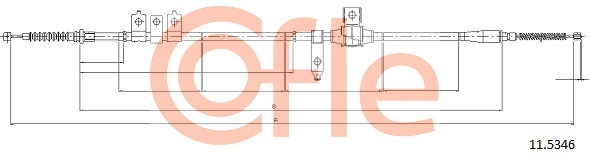 COFLE COF 11.5346 Kézifék bowden, kézifék kötél