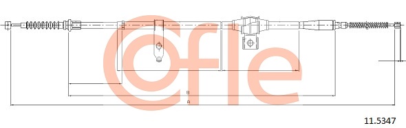 COFLE CFE11.5347 huzal, rögzítőfék