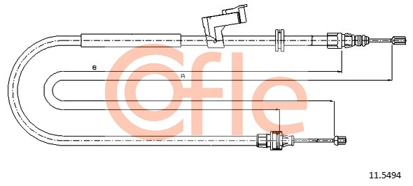 COFLE CFE11.5494 huzal, rögzítőfék