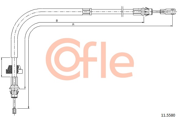 COFLE CFE11.5580 huzal, rögzítőfék