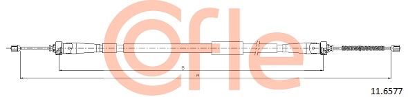 COFLE COF 11.6577 Kézifék bowden, kézifék kötél