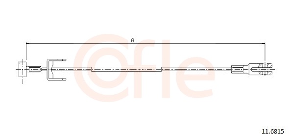 COFLE COF11.6815 Kézifék bowden, kézifék kötél