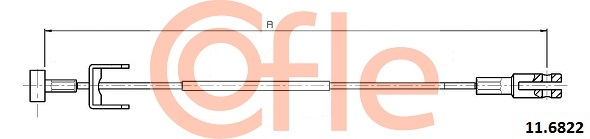 COFLE CFE11.6822 huzal, rögzítőfék