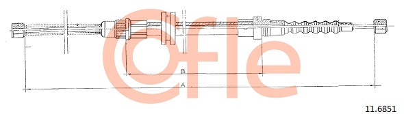 COFLE 92.11.6851 92.11.6851 CABLU FRANA DE PARCARE - COFLE