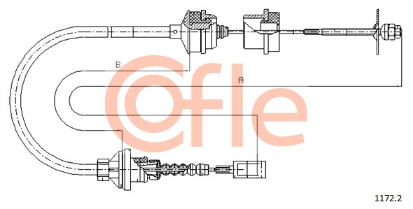 COFLE 1172.2 CO Kuplungkötél, kuplungbowden