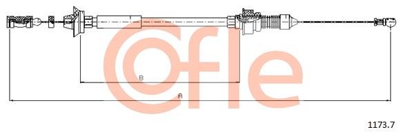 COFLE COF 1173.7 Gázbowden