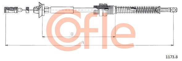 COFLE BV 1173.8 Gázbowden
