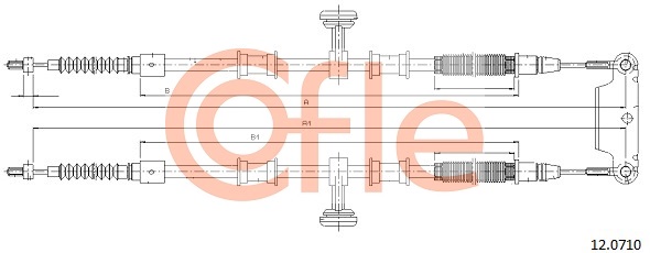 COFLE CFE12.0710 huzal, rögzítőfék