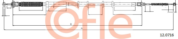 COFLE COF 12.0716 Kézifék bowden, kézifék kötél