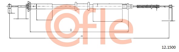 COFLE COF 12.1500 Kézifék bowden, kézifék kötél