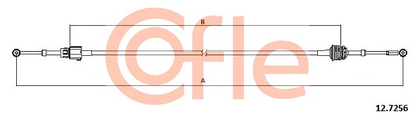 COFLE CFE12.7256 váltóbowden