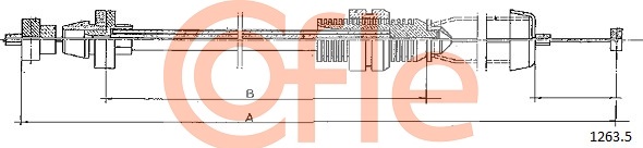 COFLE COF 1263.5 Gázbowden