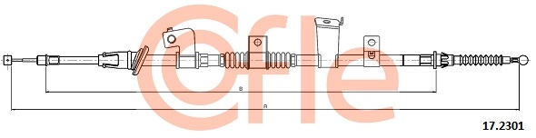 COFLE 259 369 17.2301 - Kézifék bowden, kézifék kötél