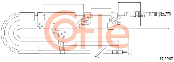 COFLE COF 17.5067 BOWDEN