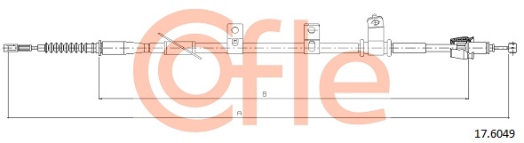 COFLE COF 17.6049 Kézifék bowden, kézifék kötél