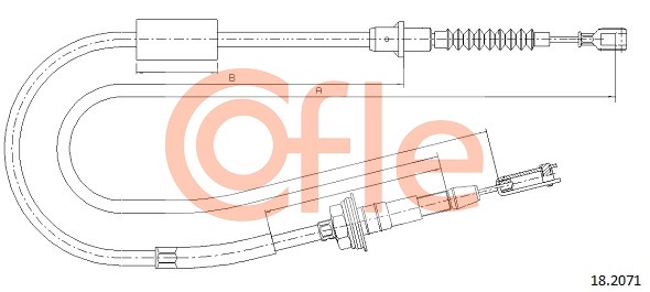 COFLE COF 18.2071 Kuplungkötél, kuplungbowden