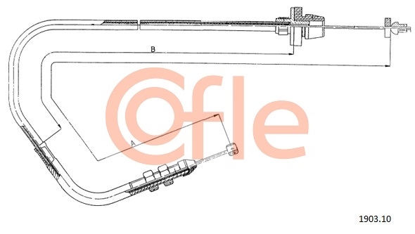 COFLE BV 1903.10 Gázbowden