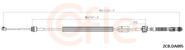 COFLE COF2CB.DA005 Váltóbowden