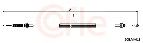 COFLE COF2CB.VK011 Váltóbowden