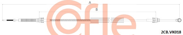 COFLE COF 2CB.VK018 Váltóbowden