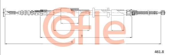 COFLE 1000881546 461.8 CO - huzal, rögzítőfék