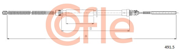 COFLE 491.5 CO Kézifék bowden, kézifék kötél