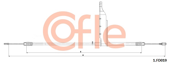 COFLE CFE92.1.FD019 huzal, rögzítőfék