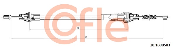 COFLE CFE92.20.160B503 huzal, rögzítőfék