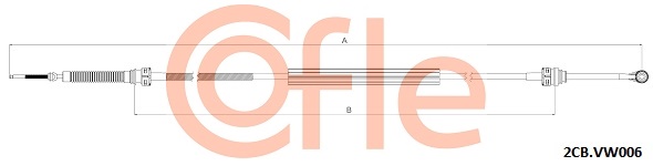 COFLE CFE92.2CB.VK006 váltóbowden