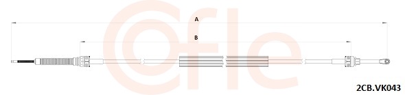 COFLE COF2CB.VK043 Váltóbowden