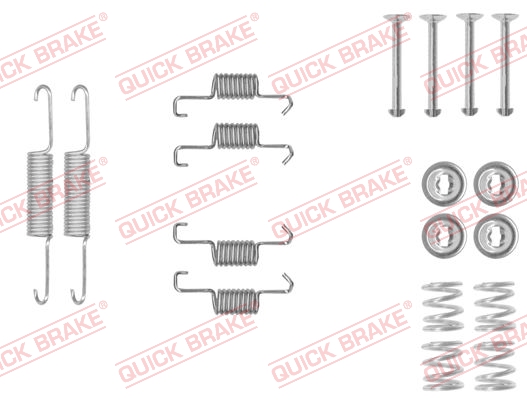 QUICK BRAKE QB105-0011 TARTOZÉK KÉSZLET, RÖGZÍTŐFÉK POFA