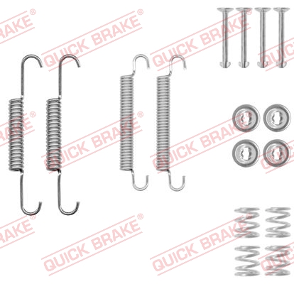 QUICK BRAKE QB105-0020 TARTOZÉK KÉSZLET, RÖGZÍTŐFÉK POFA