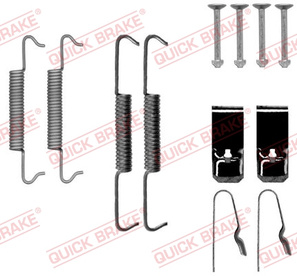 QUICK BRAKE QB105-0027 tartozék készlet, rögzítőfék pofa