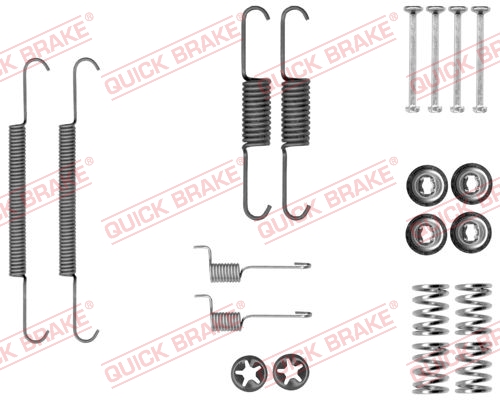 QUICK BRAKE QB105-0037 tartozék készlet, rögzítőfék pofa