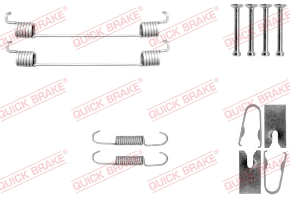 QUICK BRAKE QB105-0040 tartozék készlet, fékpofa