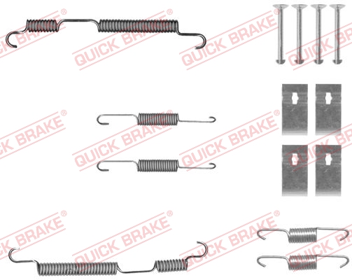 QUICK BRAKE QB105-0050 tartozék készlet, fékpofa