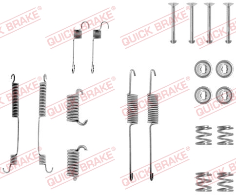 QUICK BRAKE Q105-0599 Szerelék készlet, fékpofa