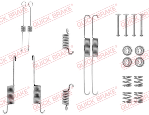 QUICK BRAKE Q105-0615 Szerelék készlet, fékpofa