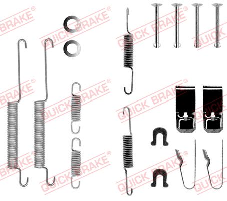 QUICK BRAKE QB105-0654 tartozék készlet, fékpofa