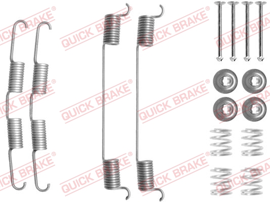 QUICK BRAKE QB105-0724R tartozék készlet, fékpofa