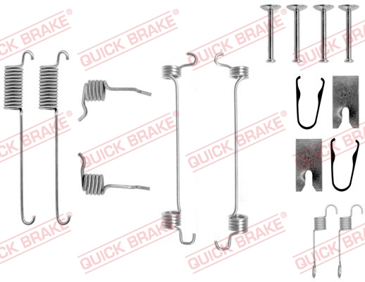 QUICK BRAKE QB105-0751 tartozék készlet, fékpofa