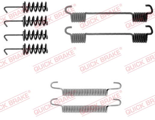 QUICK BRAKE QB105-0775 tartozék készlet, rögzítőfék pofa