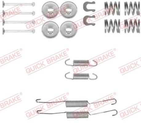 QUICK BRAKE QB105-0778 tartozék készlet, fékpofa