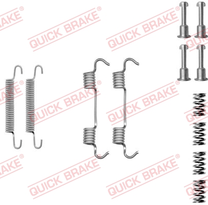 QUICK BRAKE QB105-0801 tartozék készlet, rögzítőfék pofa