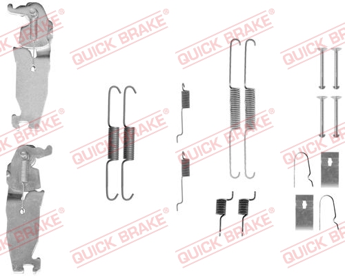 QUICK BRAKE QB105-0811S tartozék készlet, fékpofa